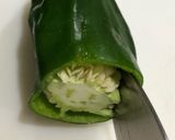 (^^)ピーマンの肉詰め作り方2写真