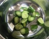 トマトときゅうりの梅和え作り方1写真