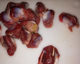 砂肝揚げ&銀皮佃煮風作り方1写真