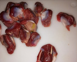 砂肝揚げ&銀皮佃煮風作り方1写真