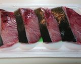 簡単✨胡麻風味のぶりの味噌漬け焼き作り方1写真