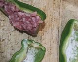 レンチンでピーマンの肉詰め♥作り方3写真