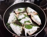 大葉で巻いちゃっためかじきのスタミナ焼き作り方5写真