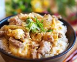 簡単がっつり★柚子こしょう卵とじ豚丼！作り方6写真