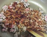 たまには変わり種♪うまソースでそぼろ丼作り方3写真