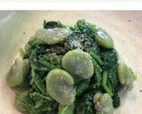 そら豆とほうれん草の胡麻味噌和え作り方5写真