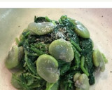そら豆とほうれん草の胡麻味噌和え作り方5写真