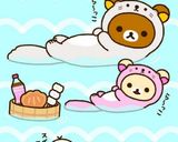 『ラッコなリラックマ♡』弁当♡キャラ弁♡作り方1写真