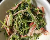 豆苗とカニカマ★ゴマポンマヨ和え作り方4写真