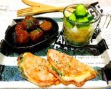 ハムで大葉とチーズのぺったん焼き作り方5写真