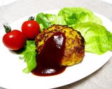 かぼちゃハンバーグ◆手もみクッキング作り方7写真