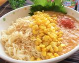 冷やし旨辛みそとろろコーン和え麺作り方10写真