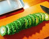 ゴーヤのピカタ風。作り方1写真