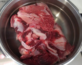 赤味噌とにんにくのとろとろ牛すじ鍋作り方1写真