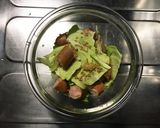 キャベツとソーセージのコンソメ チンッ！作り方3写真
