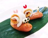 海老フライとペンギンのデコお弁当作り方10写真