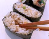 プルコギ、唐揚げおにぎらず作り方4写真