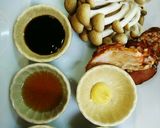 そうめんつゆ♥ガツンと濃厚 焼豚としめじ作り方1写真