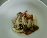 そうめんつゆ♥ガツンと濃厚 焼豚としめじ作り方4写真