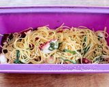 レンジで簡単！たこと大葉のクリームパスタ作り方5写真