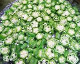 オクラと茗荷谷大葉のおかか合え作り方1写真