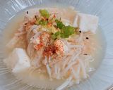 簡単！サッパリ 豆腐とえのきのおろし煮作り方5写真