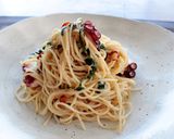 レンジで簡単！たこと大葉のクリームパスタ作り方6写真