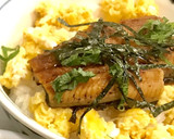 ちょっとでも国産で満足♪卵とうなぎ丼作り方3写真