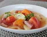 レンジで！トマトのスープ夏パスタ作り方6写真