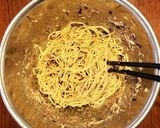 混ぜるだけ☆さばの水煮缶と塩昆布のパスタ作り方4写真