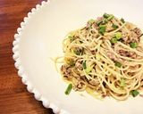 混ぜるだけ☆さばの水煮缶と塩昆布のパスタ作り方5写真