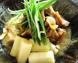 レンチンのみ☆鶏肉とねぎの梅肉煮作り方5写真