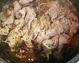 牛肉と玉ねぎとしらたきの煮物(牛丼)作り方6写真