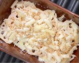 もう一品♪れんこんの味噌マヨチーズ焼き作り方3写真