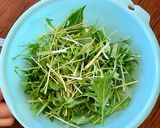 混ぜるだけ☆鮭フレークと水菜のパスタ作り方1写真