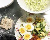チキンとたっぷり野菜♪彩り冷やしラーメン作り方2写真