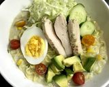 チキンとたっぷり野菜♪彩り冷やしラーメン作り方7写真