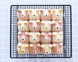 基本の2色のくまさん達のちぎりパン作り方11写真