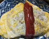 お一人様のコロッケオムレツ作り方4写真
