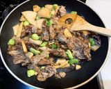 そら豆とたけのこと牛肉のオイスター炒め作り方8写真