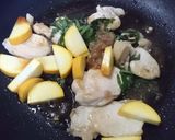ズッキーニと大葉と鶏肉の梅パスタ♪作り方5写真
