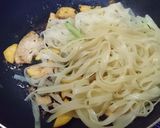ズッキーニと大葉と鶏肉の梅パスタ♪作り方6写真