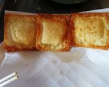 手抜きワンタンの皮のチーズ揚げ作り方5写真