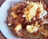 鶏肉&しめじの塩バター卵のせ作り方5写真