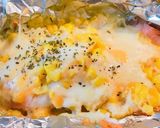 超簡単！鮭とコーンのチーズ ホイル焼き作り方6写真