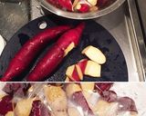 レシピ本掲載＊サツマイモのバター肉じゃが作り方2写真