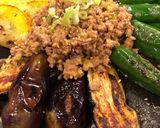 ゴマ香る!夏野菜グリルを坦々肉味噌で頂く作り方9写真