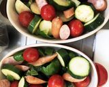 夏野菜のマヨチーズ焼き作り方3写真