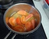 トマトと大葉の味噌汁作り方2写真