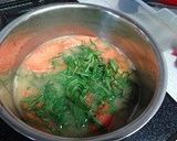 トマトと大葉の味噌汁作り方3写真